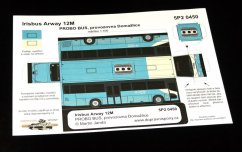 Model kartonowy autobus Irisbus Arway 12M PROBO BUS Domažlice