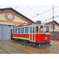 Podkładka pod mysz - zabytkowy tramwaj w Střešovicach