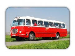 Magnetka: autobus Škoda 706 RTO Pardubice
