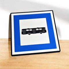 Magnet - Haltestellenschild - Bus