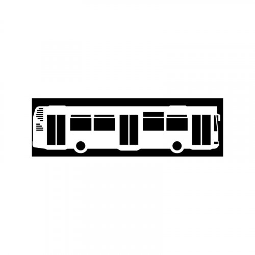 Sticker Irisbus Citybus 12M - width 27 cm - Colour: White
