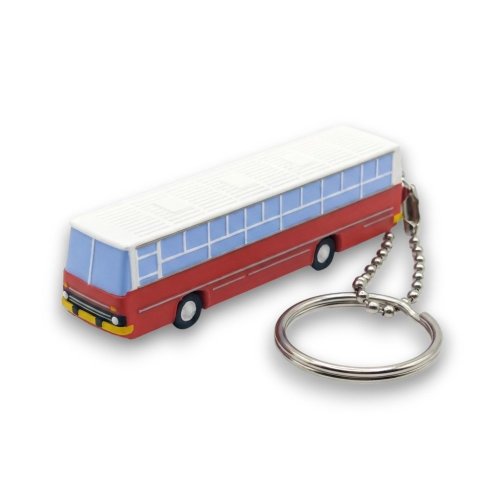 Přívěšek na klíče autobus Ikarus 260 - červený