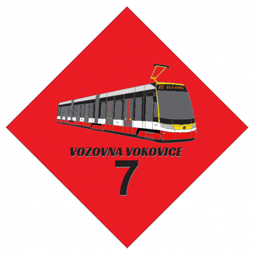 Fensterschild - Betriebshof Vokovice
