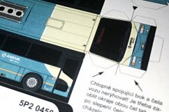 Papiermodell Bus Irisbus Arway 12M PROBO BUS Domažlice