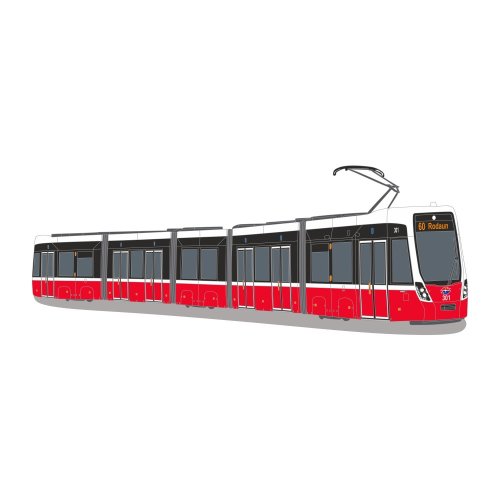 Grafika - Bombardier Flexity Vídeň