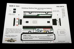 Paper model bus SOR C 10,5 Sokolov