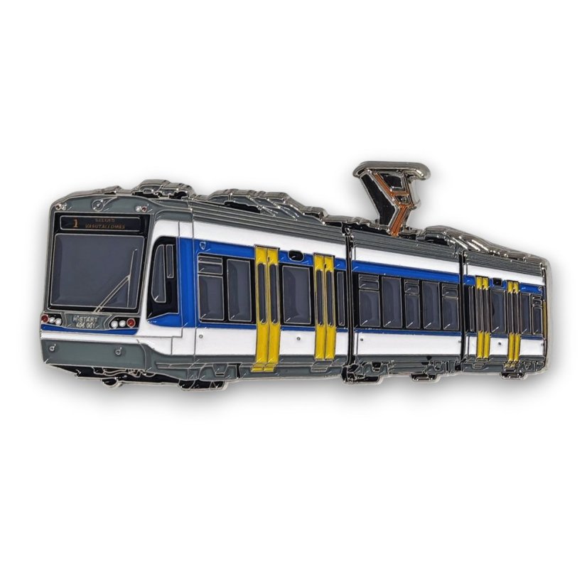 Kravatová spona tramvaj Stadler CityLink MÁV 406