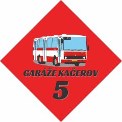 Fensterschild - Betriebshof Kačerov