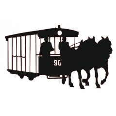 Naklejka Tramwaj konny - 3D