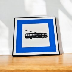 Magnet - Haltestellenschild - Oberleitungsbus