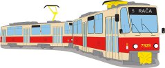 Kissen - Straßenbahn ČKD Tatra T6A5 Bratislava