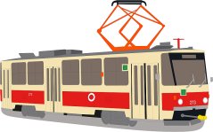 Kissen - Straßenbahn ČKD Tatra T5B6