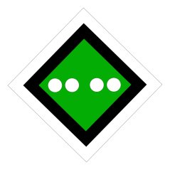 Fensterschild - Streckentrenner