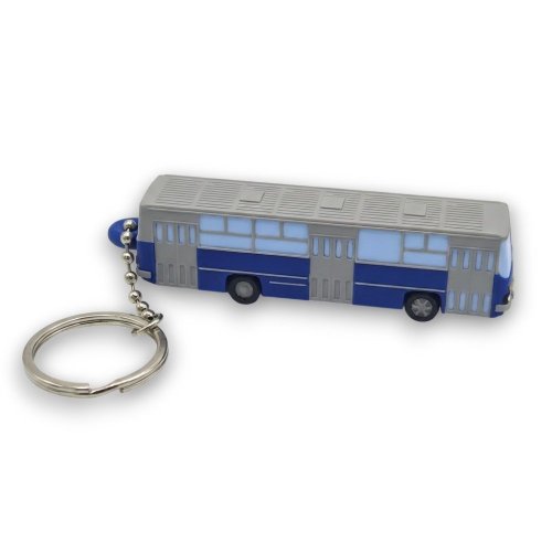 Přívěšek na klíče autobus Ikarus 260 - modrý