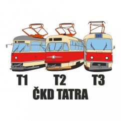 Koszulka - tramwaje ČKD Tatra Plzeň