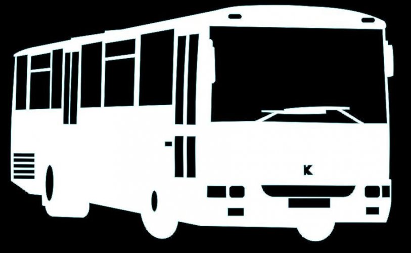 Sticker Karosa C954 - 3D - Colour: White