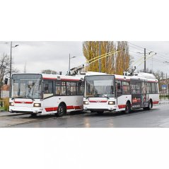 Bögre - trolibuszok Škoda 21Tr Pardubice - vasútállomás