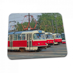Podložka pod myš - pražské tramvaje ČKD Tatra T3M, T3M2-DVC, T3R.P