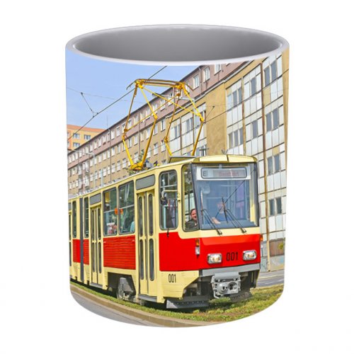 Mug - prototype of the tram ČKD Tatra KT4D