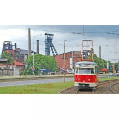 Tasse - Ostrava Straßenbahn T2 in Vítkovice
