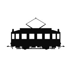 Naklejka Zabytkowy tramwaj Barborka - szerokość 15 cm