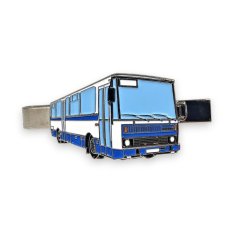 Kravatová spona autobus Karosa C743 - modrá