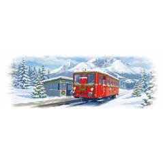 Kubek metalowy - wagon spalinowy M131 "Hurvínek" - motyw świąteczny