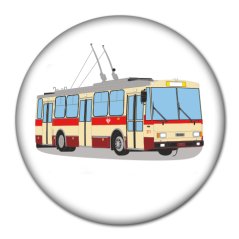 Kitűző 1412: Škoda 14Tr