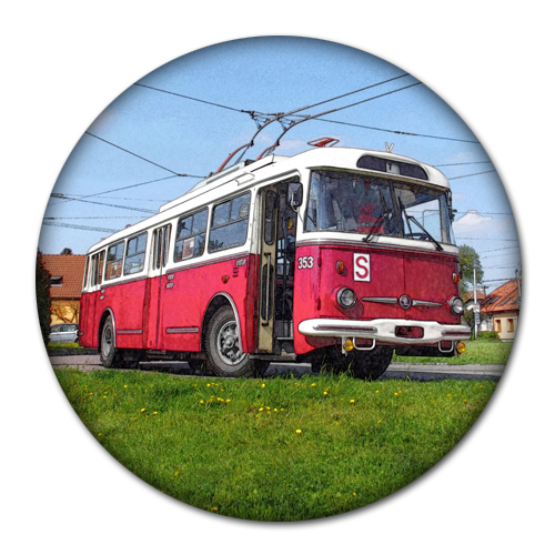 Button 1404: Škoda 9Tr trolleybus