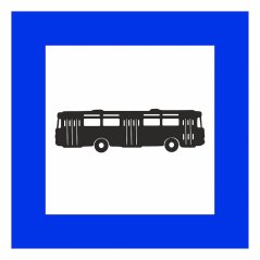 Hrnek - zastávkový označník - autobus