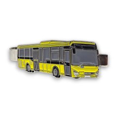 Kravatová spona autobus Iveco Crossway LE 12M - žlutý