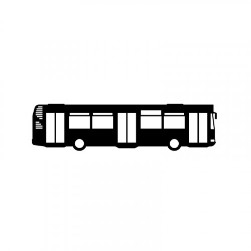 Matrica Irisbus Citybus 12M - szélesség 27 cm - Színes: Fekete