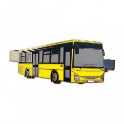 Kravatová spona autobus Iveco Crossway LE 12M - žlutý