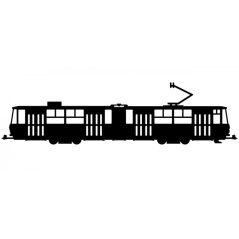 Naklejka ČKD Tatra KT4 - szerokość 18 cm