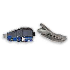 Spinka do krawata autobus Setra S415 LE - niebieski