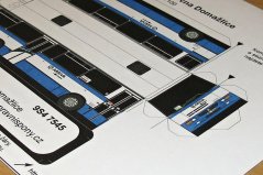 Vystřihovánka autobus Karosa C934E PROBO BUS Domažlice