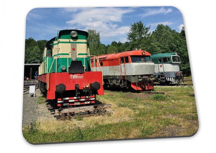Mouse pad - diesel locomotives Lužná