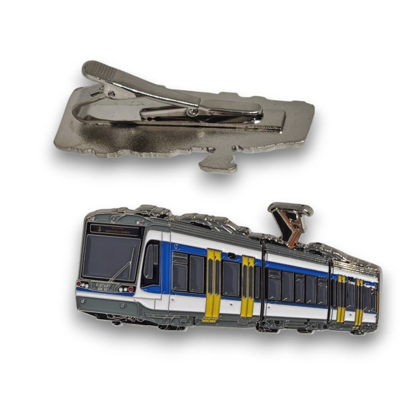 Kravatová spona tramvaj Stadler CityLink MÁV 406
