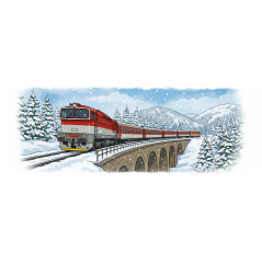Enamel mug - locomotive 754 "Brejlovec" ZSSK