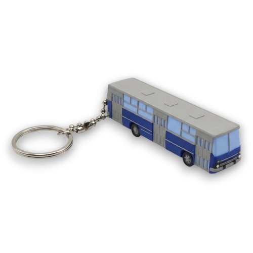 Přívěšek na klíče autobus Ikarus 260 - modrý