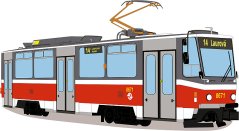 Kissen - Straßenbahn ČKD Tatra T6A5
