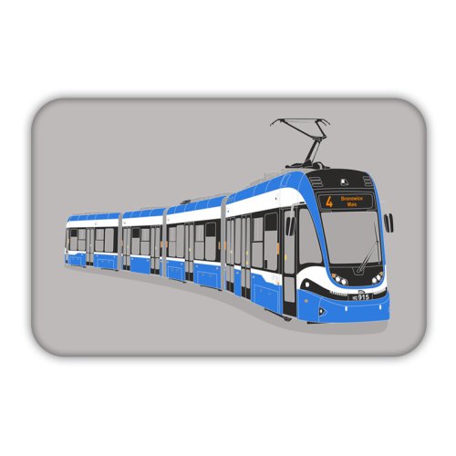 Grafika - Pesa Krakowiak - modrá