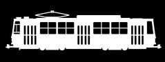 Naklejka ČKD Tatra T5C5 - lewo - szerokość 15 cm