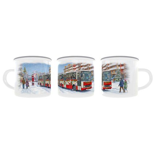 Plecháček - autobus Karosa B741 - vánoční motiv