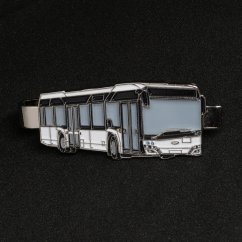 Spinka do krawata autobus Solaris Urbino 12 - biały