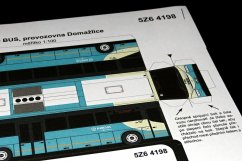 Model kartonowy autobus Irisbus Arway 12,8M PROBO BUS Domažlice