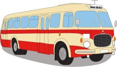 Polštář - autobus Škoda 706 RTO