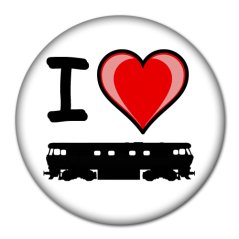 Kitűző 1608: I love Bardotka