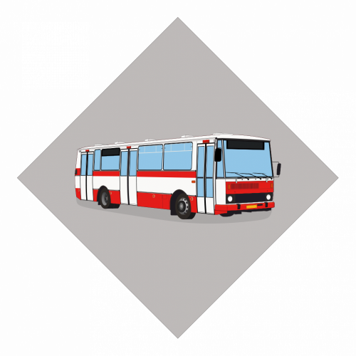 Grafika - autobus Karosa B732