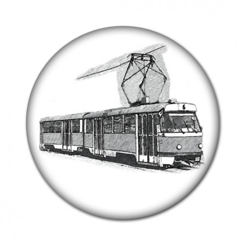 Przypinka 1217: tramwaj K2